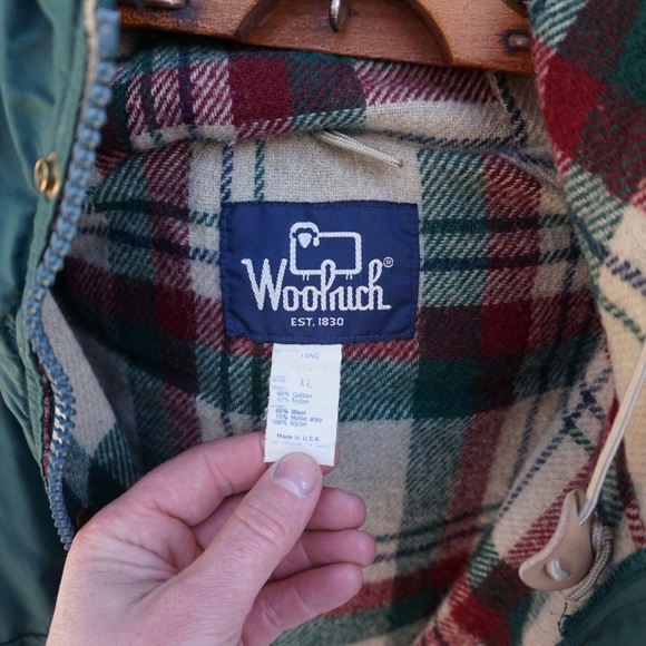 Woolrich vintage plaid wool lined hooded parka - Picture 7 of 8